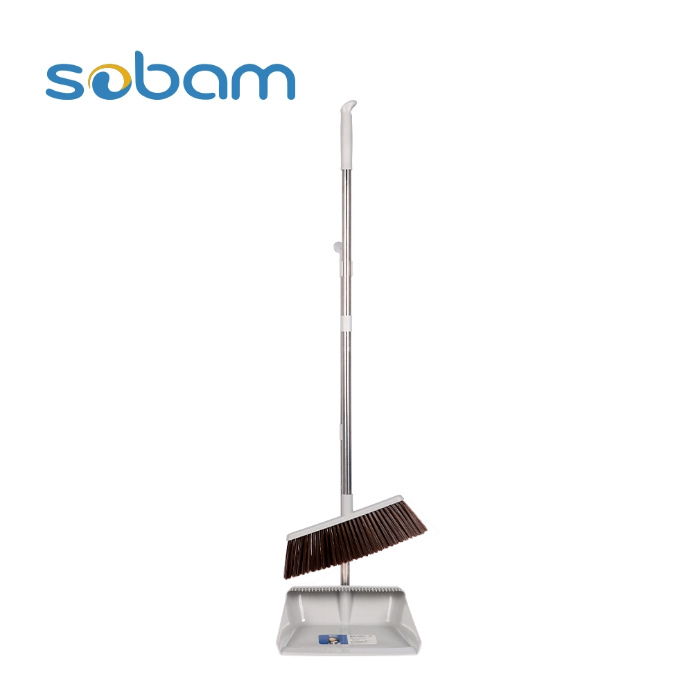Household Kitchen Office Vertical Broom and Dustpan Set Durable Lazy Household Cleaning Product