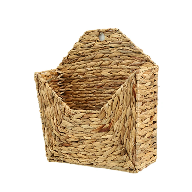 Wall Mounted Hanging Magazine Documents Woven Storage Basket