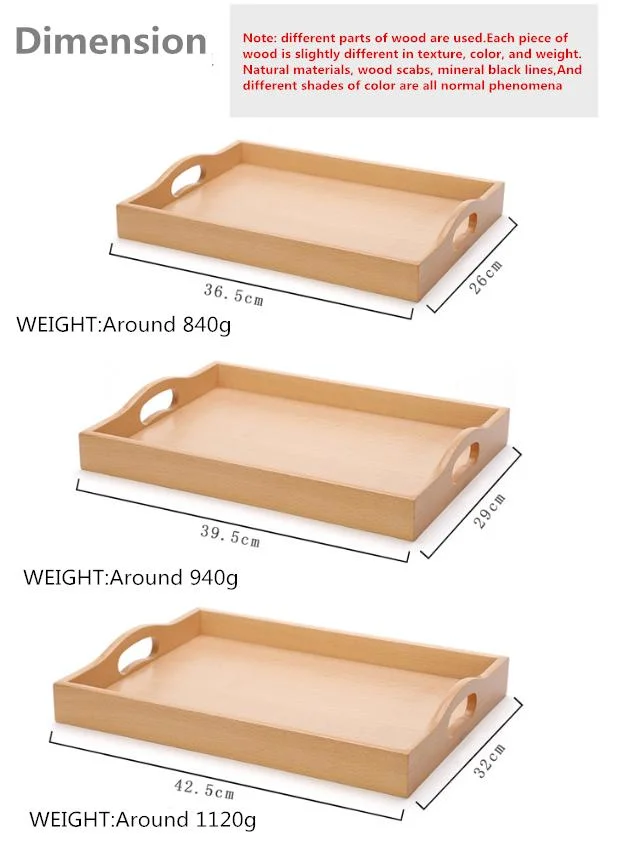 Wooden Serving Trays & Wood Tray with Handles