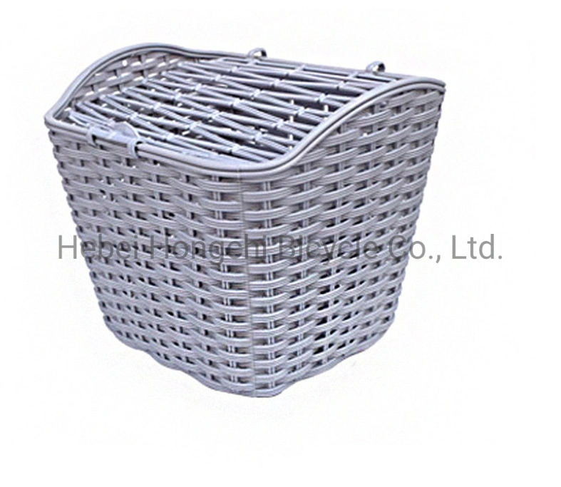 Bicycle Basket Plastic Woven Basket Electric Car Basket