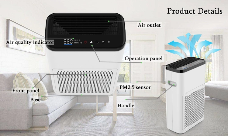 Household Portable Air Filtration Product for Your Home Office Cleaning Air Purifier Cleaner